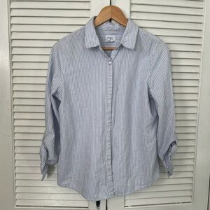 Sigrid Olsen Linen Button-Down Shirt